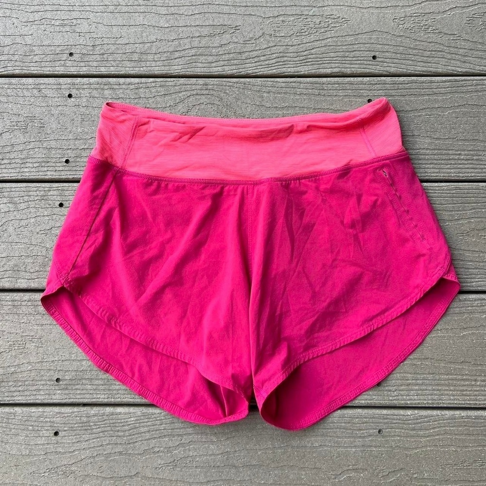 Outdoor Voices Activewear Shorts Running Size Large With Liner Zipper Pocket